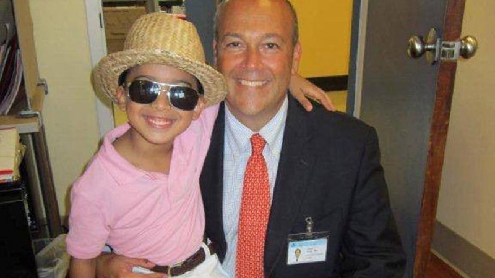 Young David with Dr. Hyman