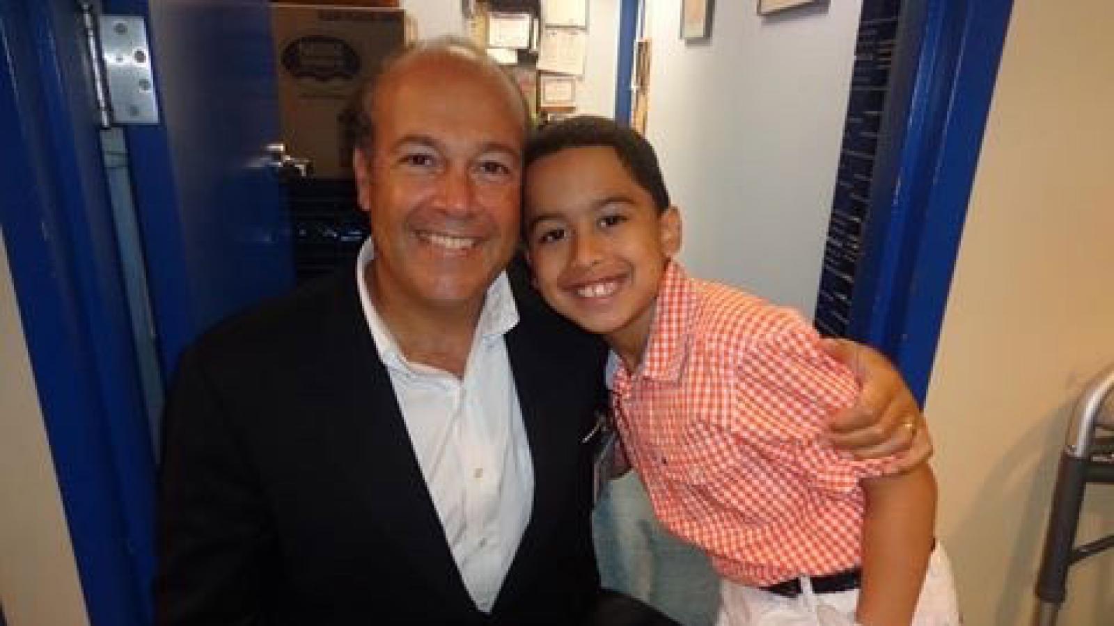 Young David with Dr. Hyman