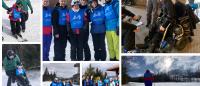 collage of members of the ski trip
